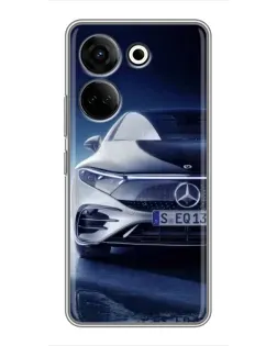 Чехол для TECNO Camon 20 Pro с картинкой «Mercedes EQ — будущее»