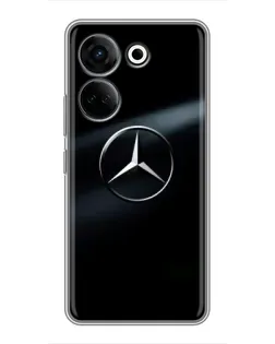Чехол для TECNO Camon 20 Pro с картинкой «Mercedes на металле» Чехол для TECNO Camon 20 Pro с картинкой «Mercedes на металле»