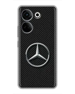 Чехол для TECNO Camon 20 Pro с картинкой «Карбоновый Mercedes стиль» Чехол для TECNO Camon 20 Pro с картинкой «Карбоновый Mercedes стиль»