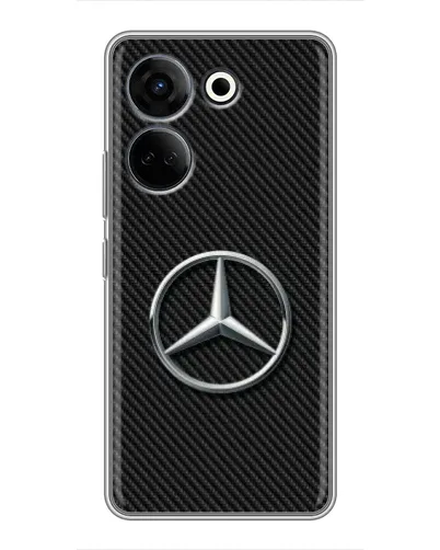 Чехол для TECNO Camon 20 Pro с картинкой «Карбоновый Mercedes стиль» Чехол для TECNO Camon 20 Pro с картинкой «Карбоновый Mercedes стиль»