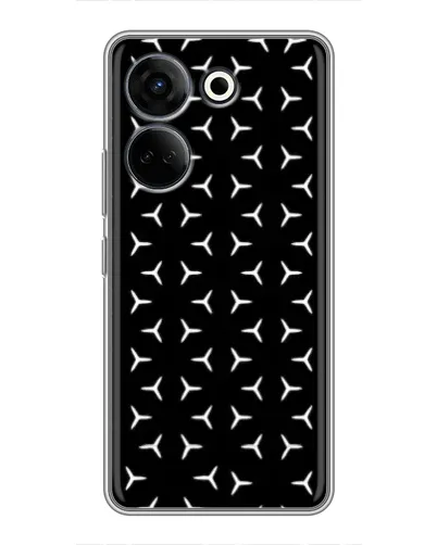 Чехол для TECNO Camon 20 Pro с картинкой «Mercedes паттерн звезд» Чехол для TECNO Camon 20 Pro с картинкой «Mercedes паттерн звезд»