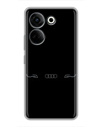 Чехол для TECNO Camon 20 Pro с картинкой «Audi — световой подпись»