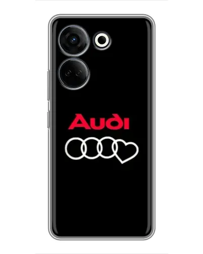 Чехол для TECNO Camon 20 Pro с картинкой «Логотип Audi Heart»