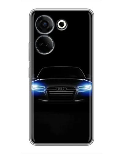 Чехол для TECNO Camon 20 Pro с картинкой «Audi в неоне»