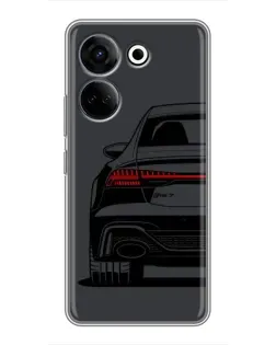 Чехол для TECNO Camon 20 Pro с картинкой «Задняя часть Audi — арт»