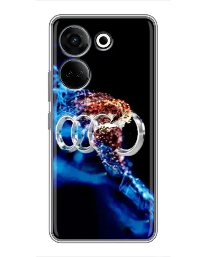 Чехол для TECNO Camon 20 Pro с картинкой «Энергия лого Audi»