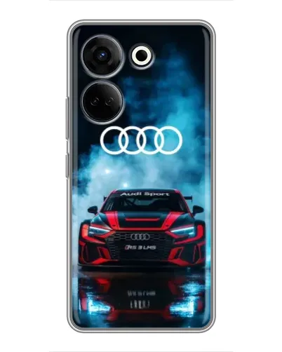 Чехол для TECNO Camon 20 Pro с картинкой «Audi Sport — неон»