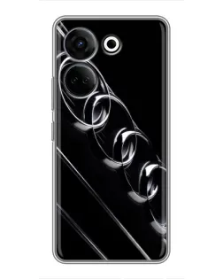 Чехол для TECNO Camon 20 Pro с картинкой «Audi — абстрактные кольца»
