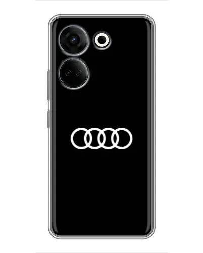 Чехол для TECNO Camon 20 Pro с картинкой «Audi White Logo»