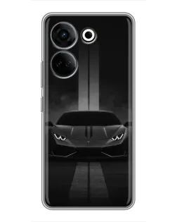 Чохол для TECNO Camon 20 Pro з картинкою «Lamborghini симетрія доріг»