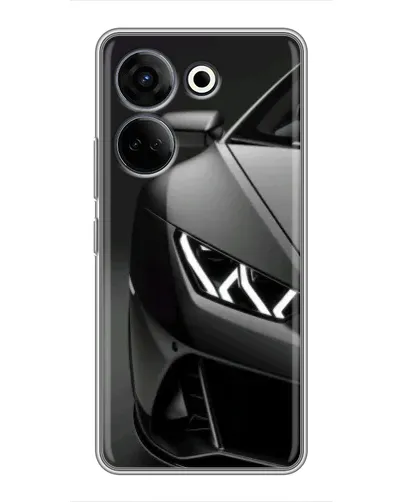 Чохол для TECNO Camon 20 Pro з картинкою «Lamborghini фари деталізація»