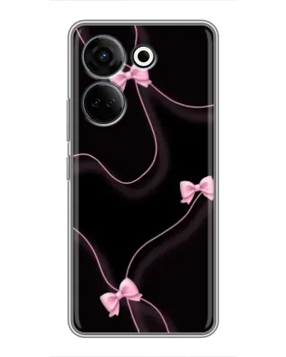 Чехол для TECNO Camon 20 Pro с картинкой «Розовые ленты»