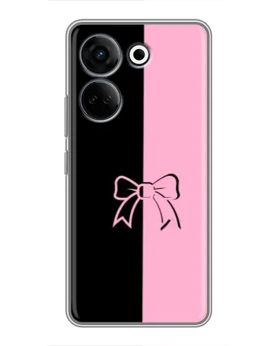 Чехол для TECNO Camon 20 Pro с картинкой «Половинки банта»