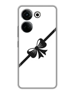 Чехол для TECNO Camon 20 Pro с картинкой «Диагональный бант»