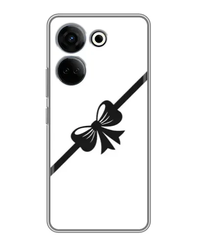 Чехол для TECNO Camon 20 Pro с картинкой «Диагональный бант»
