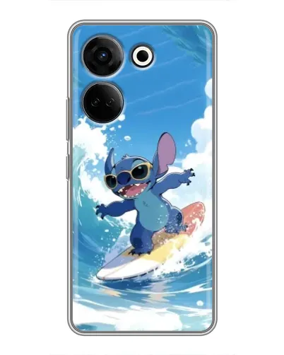 Чехол для TECNO Camon 20 Pro с картинкой «Стич на волне» Чехол для TECNO Camon 20 Pro с картинкой «Стич на волне»
