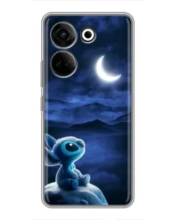 Чехол для TECNO Camon 20 Pro с картинкой «Лунная ночь Стича»