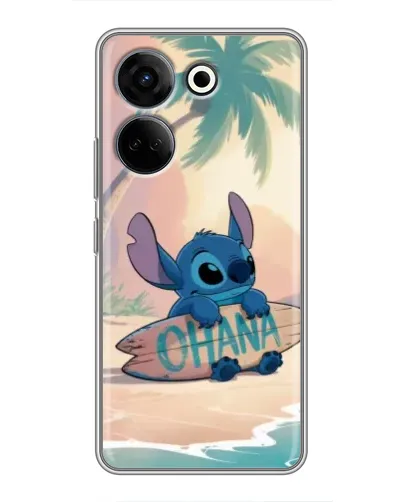 Чехол для TECNO Camon 20 Pro с картинкой «Стич на серфе» Чехол для TECNO Camon 20 Pro с картинкой «Стич на серфе»