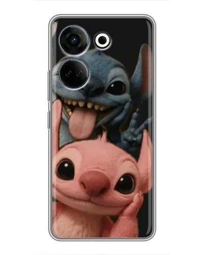 Чехол для TECNO Camon 20 Pro с картинкой «Стич и Ангел» Чехол для TECNO Camon 20 Pro с картинкой «Стич и Ангел»