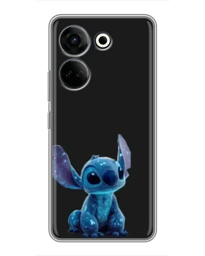 Чехол для TECNO Camon 20 Pro с картинкой «Стич на черном» Чехол для TECNO Camon 20 Pro с картинкой «Стич на черном»