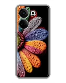 Чохол для TECNO Camon 20 Pro з картинкою «Райдужна квітка» Чохол для TECNO Camon 20 Pro з картинкою «Райдужна квітка»