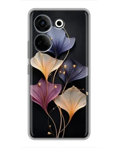 Чехол для TECNO Camon 20 Pro с картинкой «Лиловые цветы грации»