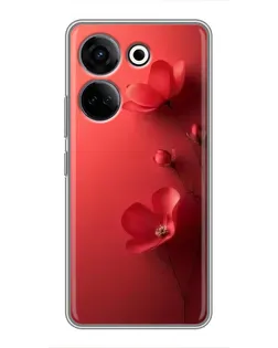 Чохол для TECNO Camon 20 Pro з картинкою «Макові суцвіття» Чохол для TECNO Camon 20 Pro з картинкою «Макові суцвіття»