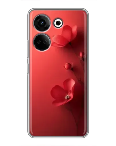 Чехол для TECNO Camon 20 Pro с картинкой «Маковые соцветия»