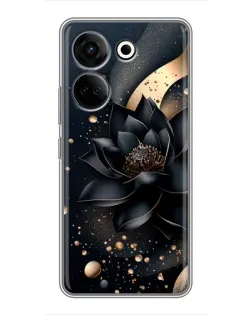 Чохол для TECNO Camon 20 Pro з картинкою «Чорний лотос» Чохол для TECNO Camon 20 Pro з картинкою «Чорний лотос»