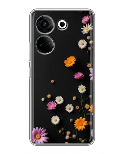 Чехол для TECNO Camon 20 Pro с картинкой «Цветочная композиция»