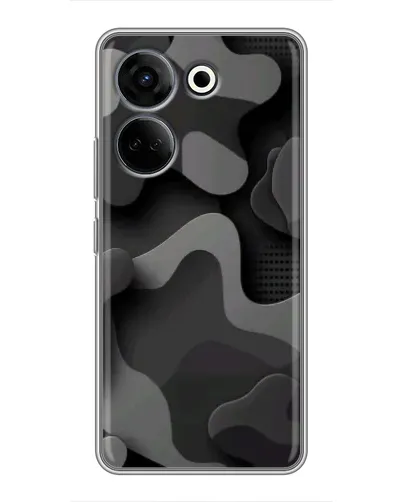 Чехол для TECNO Camon 20 Pro с картинкой «Темный абстрактный камуфляж» Чехол для TECNO Camon 20 Pro с картинкой «Темный абстрактный камуфляж»