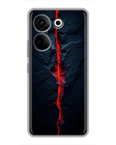 Чехол для TECNO Camon 20 Pro с картинкой «Kрасная лавовая трещина» Чехол для TECNO Camon 20 Pro с картинкой «Kрасная лавовая трещина»