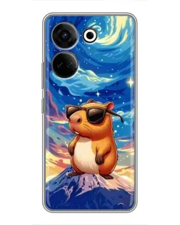 Чехол для TECNO Camon 20 Pro с картинкой «Капибара Ван Гога»