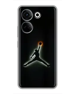 Чохол для TECNO Camon 20 з картинкою «Jordan Gradient Logo»