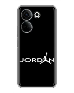 Чохол для TECNO Camon 20 з картинкою «Jordan White Logo»