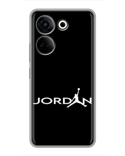 Чохол для TECNO Camon 20 з картинкою «Jordan White Logo»