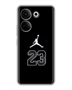 Чохол для TECNO Camon 20 з картинкою «Jordan Flight 23»
