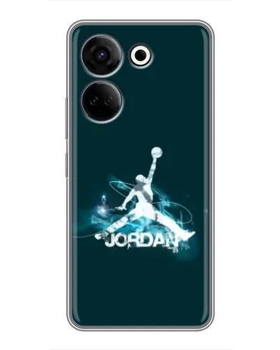 Чохол для TECNO Camon 20 з картинкою «Jordan Blue Fire»
