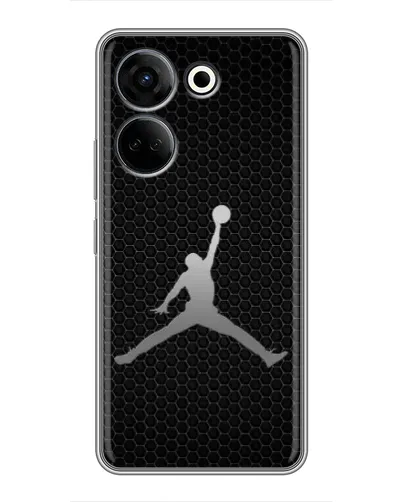 Чохол для TECNO Camon 20 з картинкою «Jordan Dark Carbon»
