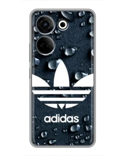 Чохол для TECNO Camon 20 з картинкою «Adidas Trefoil Blue»