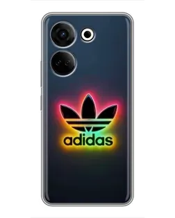 Чохол для TECNO Camon 20 з картинкою «Неоновий Adidas»