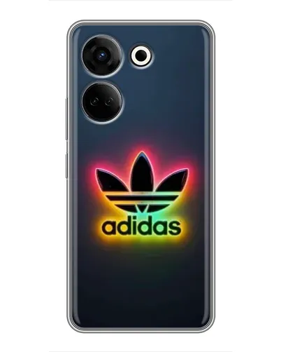 Чохол для TECNO Camon 20 з картинкою «Неоновий Adidas»
