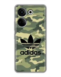 Чохол для TECNO Camon 20 з картинкою «Мілітарі стиль Adidas»