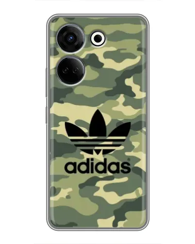 Чохол для TECNO Camon 20 з картинкою «Мілітарі стиль Adidas»