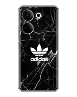 Чохол для TECNO Camon 20 з картинкою «Білий мармур Adidas»