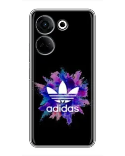 Чохол для TECNO Camon 20 з картинкою «Вибух фарб Adidas»