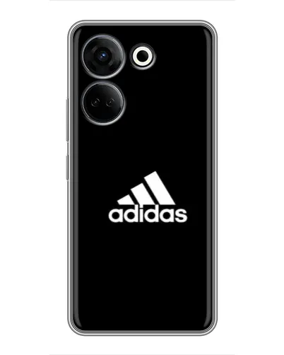 Чохол для TECNO Camon 20 з картинкою «Чорна класика Adidas»