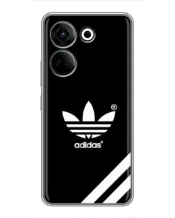 Чохол для TECNO Camon 20 з картинкою «Adidas з діагональними смугами»