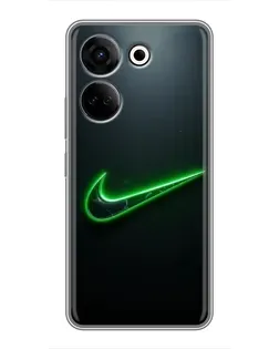 Чохол для TECNO Camon 20 з картинкою «Неоновий контур Nike»