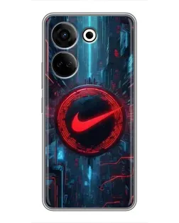 Чохол для TECNO Camon 20 з картинкою «Техногенний стиль Nike»